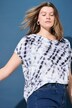Blouseshirt, oversized, batikprint, V-hals