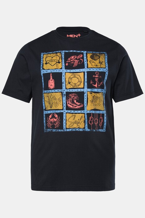 Men+-T-paita, lyhyet hihat, printti, suurin koko 8XL