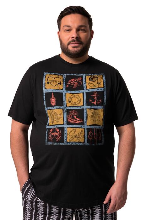 Tričko Men+, krátké rukávy, potisk, do 8XL