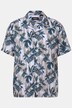Men+ viscose overhemd, korte mouw, all-over print, Cubaanse kraag, Cubaanse fit, tot 8XL
