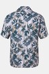 Men+ viscose overhemd, korte mouw, all-over print, Cubaanse kraag, Cubaanse fit, tot 8XL