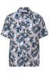 Viksózová košile Men+, krátké rukávy, plošný potisk, Cuba límeček, Cuba střih, do 8XL