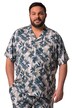 Viksózová košile Men+, krátké rukávy, plošný potisk, Cuba límeček, Cuba střih, do 8XL
