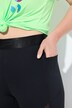 Sporty leggings, meshindsats, hurtigttørrende, genbrug