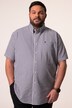 Chemise Men+ en seersucker à carreaux, manches courtes et col à pointes boutonnées, coupe Comfort Fit - jusqu'au 8 XL
