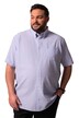 Kostkovaný košile Men+, krátké rukávy, seersucker, límeček s knoflíky, Comfort střih, do 8XL
