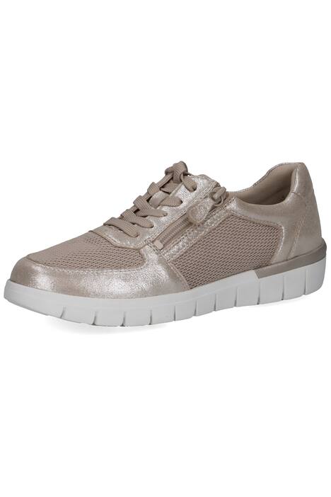 Caprice kožené tenisky, zip, vyměnitelná stélka, šířka H