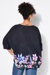 Blouse, oversized, mousseline, bloemen bij de zoom