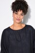 Blouse, oversized, mousseline, bloemen bij de zoom