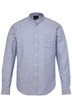 Pruhovaná košile JP1880, lněná směs, dlouhé rukávy, stojáček, Modern střih, do 8XL