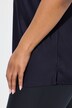 Satinbluse, Classic, Rund hals, ærmeløs