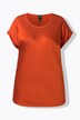 Satinbluse, Classic, Rund hals, ærmeløs
