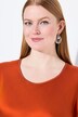 Satinbluse, Classic, Rund hals, ærmeløs