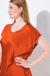 Satinbluse, Classic, Rund hals, ærmeløs