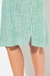 Coastal Striped Short Sleeve Collared Linen Blend Dress