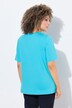 T-shirt, metallisk dyremotiv, V-udskæring, korte ærmer