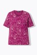 T-shirt, motif animal. Col V et manches courtes. Coupe Classic