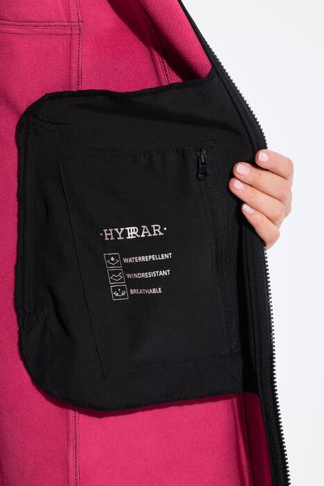 Veste softshell HYPRAR, matière déperlante, fermeture à glissière à double sens