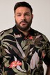 Men+ poloskjorte, magepassform, halvermet, heldekkende trykk, opptil 8 XL