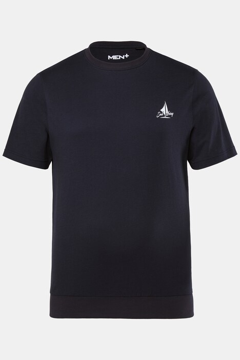 Men+ T-shirt, mavevenlig pasform, print, korte ærmer, op til str. 8XL