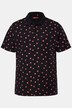 Men+ poloskjorte, piqué, heldekkende trykk, halve ermer, opptil 8 XL