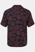 Men+ viscose overhemd, korte mouw, all-over print, Cubaanse kraag, Cubaanse fit, tot 8XL