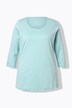 Shirt, A-lijn, ronde hals, 3/4-mouwen, Pima-katoen