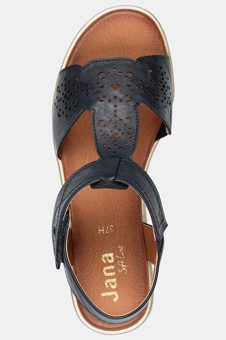 Sandaler med remme, Jana Softline, veganske, bredde H
