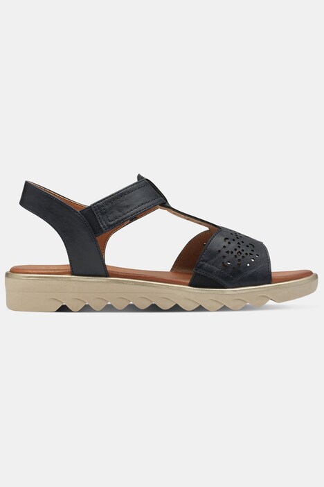 Sandaler med remme, Jana Softline, veganske, bredde H