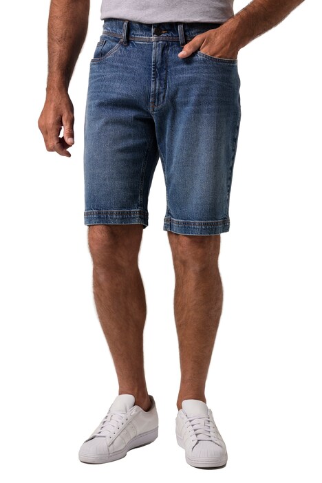 Džínové bermudy JP1880, kolekce Denim, FLEXNAMIC®, vintage vzhled, volný střih, 4 kapes, do velikosti 72