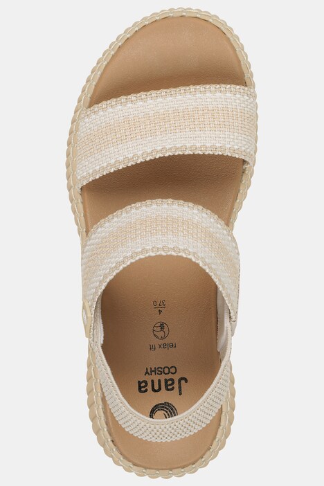 Sandales véganes à petites brides Jana Softline - largeur H