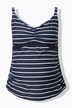 Bellieva tankini-top zonder zachte cups, strepen
