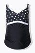 Top del tankini Bellieva senza coppe con pallini