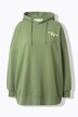 Hoodie, oversized, limonadeprint, capuchon