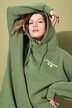 Hoodie, oversized, limonadeprint, capuchon