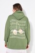 Hoodie, oversized, limonadeprint, capuchon