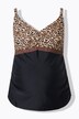 Bellieva tankini-top zonder zachte cups, luipaard