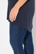 T-Shirt, Rückendruck, Oversized, Rundhals, Halbarm