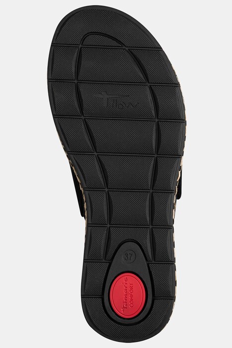Leren muiltjes, Tamaris Comfort, plateauzool, comfortabele wijdte