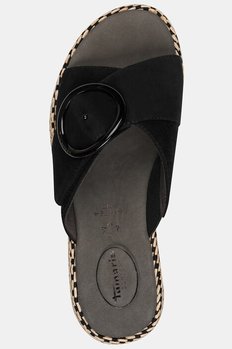 Leren muiltjes, Tamaris Comfort, plateauzool, comfortabele wijdte