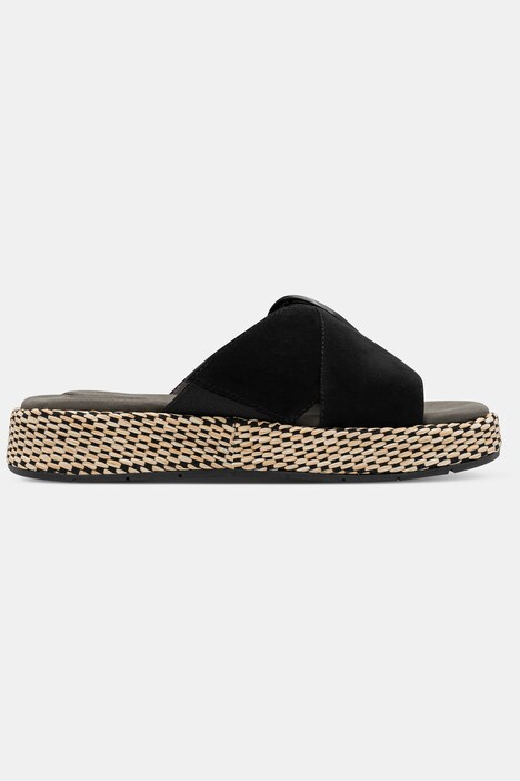 Leren muiltjes, Tamaris Comfort, plateauzool, comfortabele wijdte