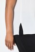 Blouse sans manches en crêpe. Nœud fantaisie. Col montant