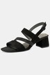 Sandales en cuir Tamaris Comfort. Talon bottier - largeur confortable