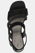 Sandales en cuir Tamaris Comfort. Talon bottier - largeur confortable