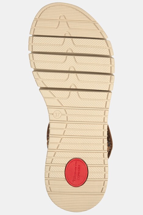 Leder-Sandalen, Tamaris Comfort, Klettriegel, Komfortweite