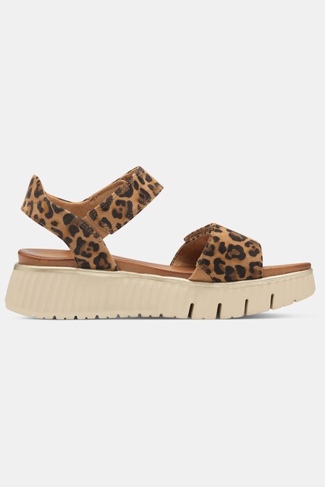 Leder-Sandalen, Tamaris Comfort, Klettriegel, Komfortweite