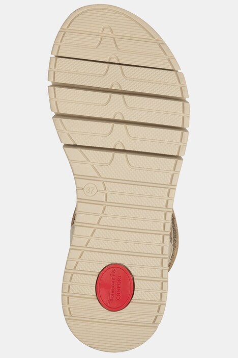 Leder-Sandalen, Tamaris Comfort, Klettriegel, Komfortweite