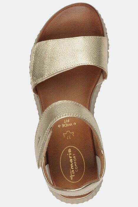 Leder-Sandalen, Tamaris Comfort, Klettriegel, Komfortweite