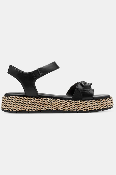 Sandales en cuir Tamaris Comfort. Fermeture velcro - largeur confortable