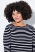 T-shirt, classic fit, strepen, 3/4-mouwen